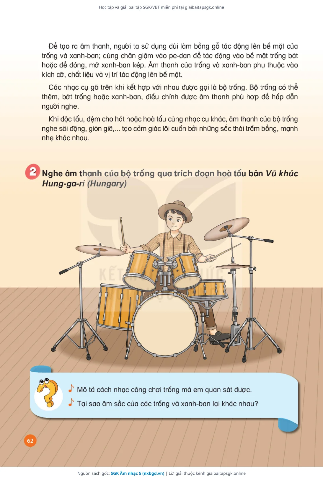 Trang 64 sách giáo khoa SGK Âm nhạc 5 thu nhỏ