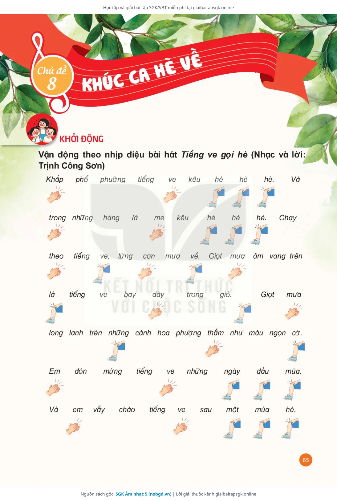 Trang 67 sách giáo khoa SGK Âm nhạc 5 thu nhỏ