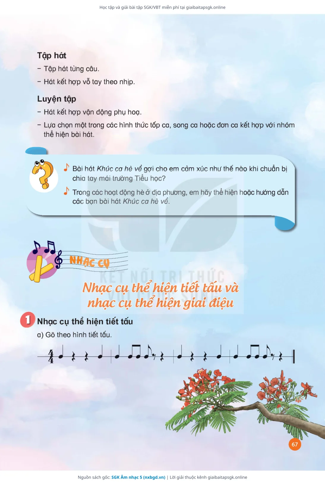 Trang 69 sách giáo khoa SGK Âm nhạc 5 thu nhỏ