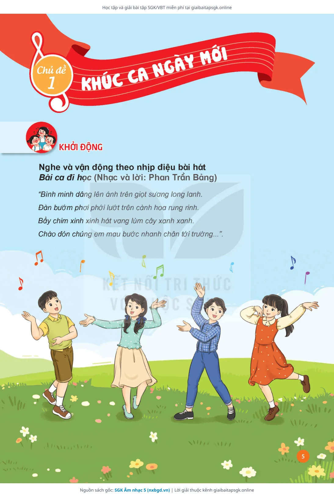 Trang 7 sách giáo khoa SGK Âm nhạc 5 thu nhỏ
