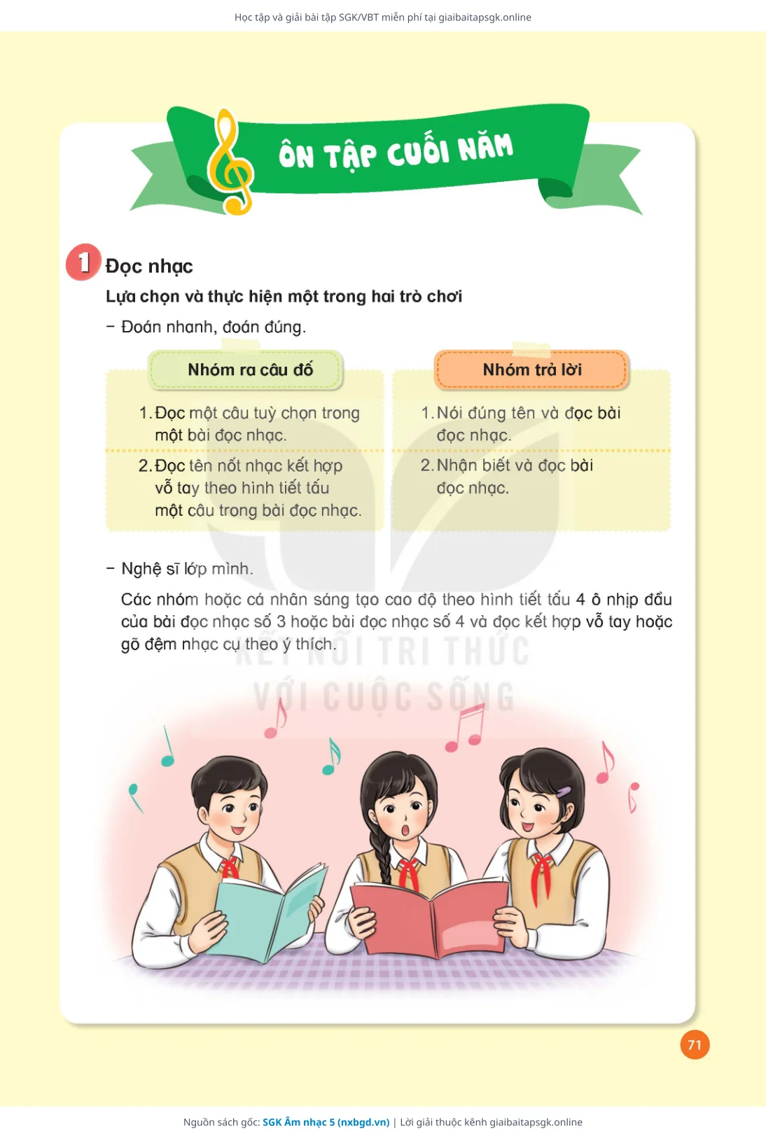 Trang 73 sách giáo khoa SGK Âm nhạc 5 thu nhỏ