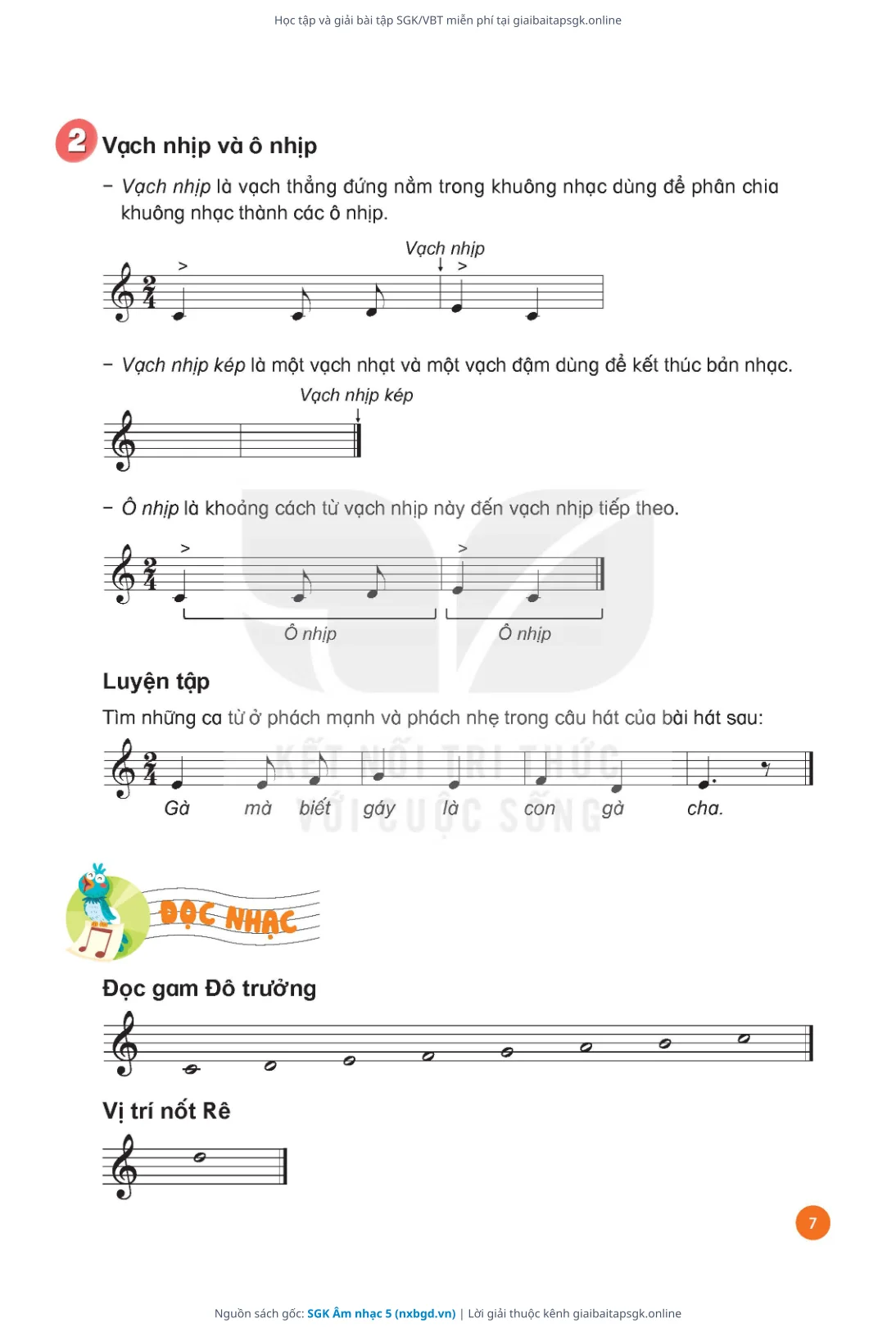 Trang 9 sách giáo khoa SGK Âm nhạc 5 thu nhỏ