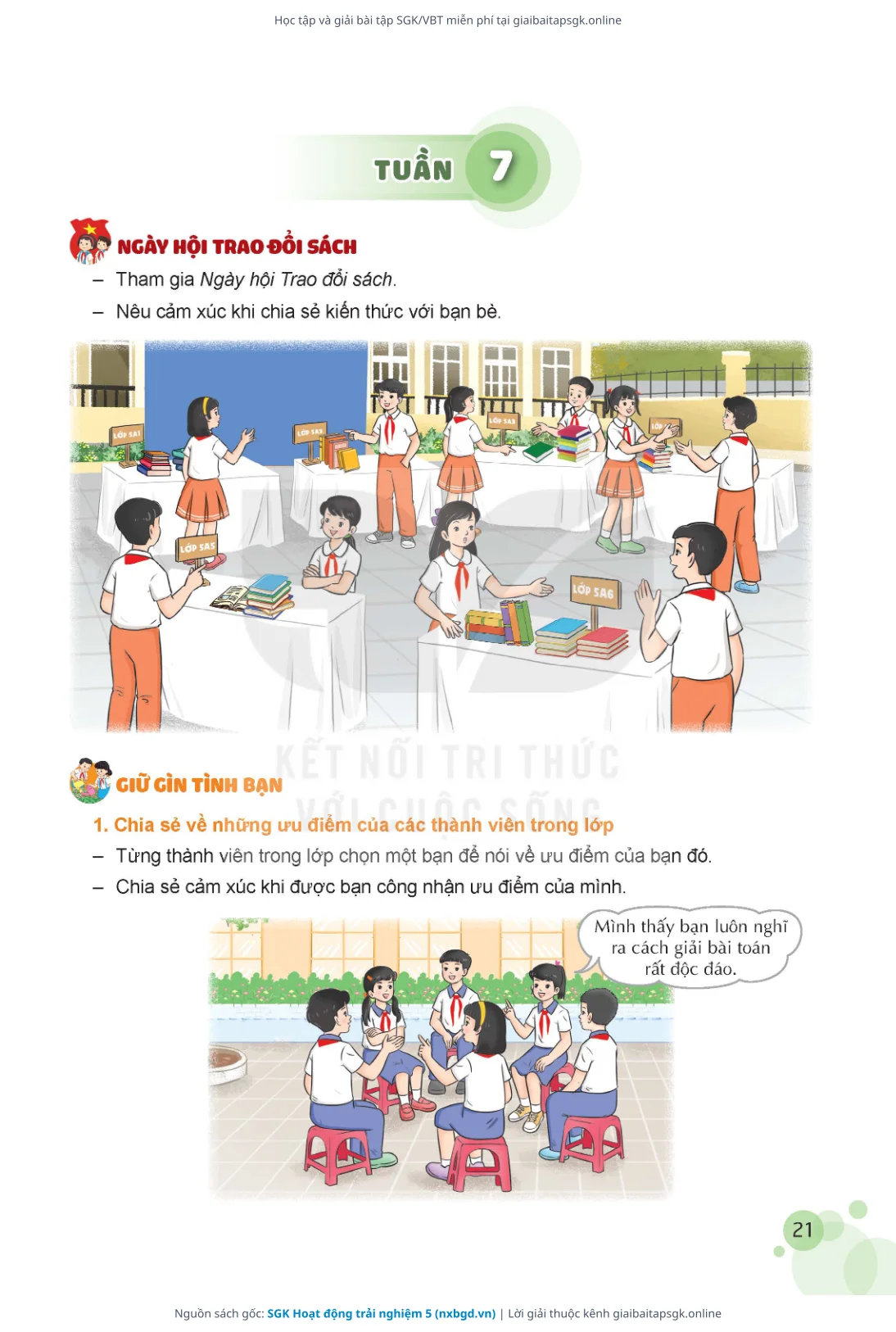 Trang 22 sách giáo khoa SGK Hoạt động trải nghiệm 5 thu nhỏ