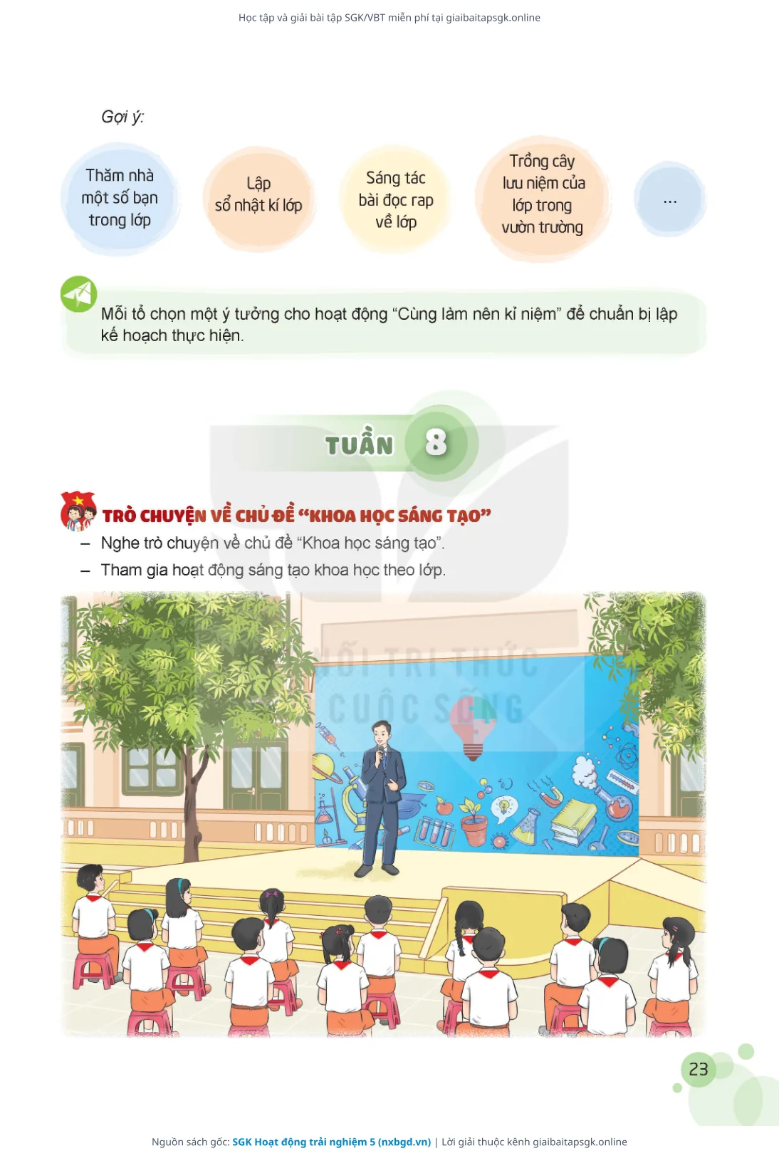 Trang 24 sách giáo khoa SGK Hoạt động trải nghiệm 5 thu nhỏ