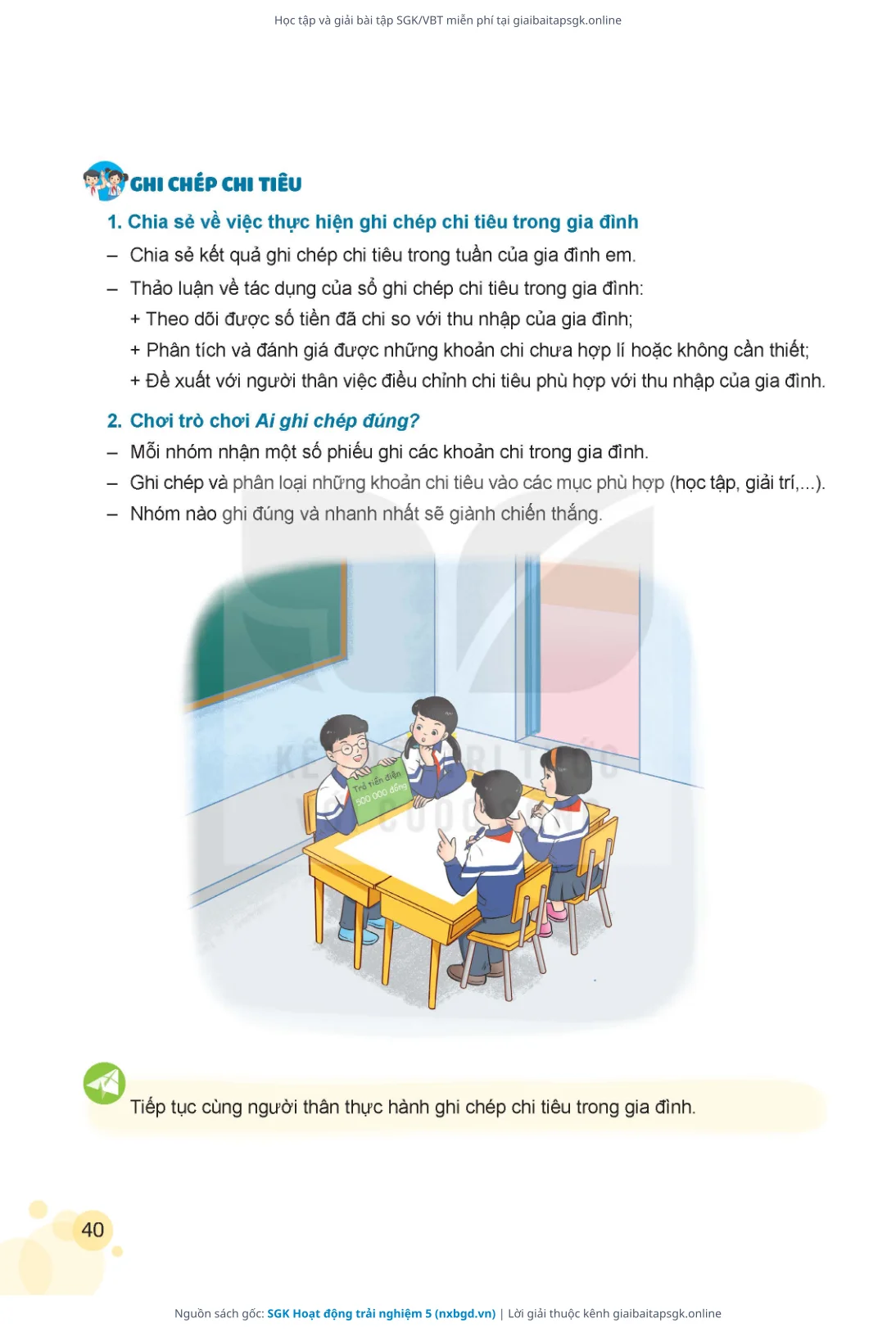 Trang 41 sách giáo khoa SGK Hoạt động trải nghiệm 5 thu nhỏ