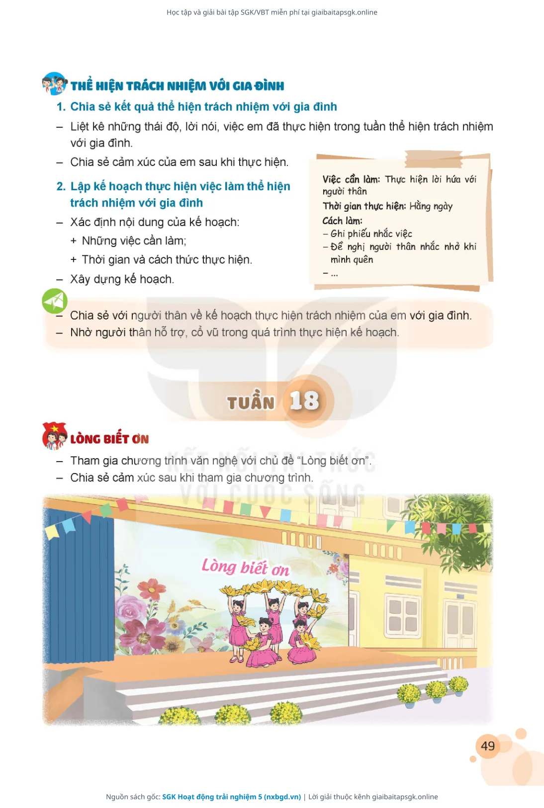 Trang 50 sách giáo khoa SGK Hoạt động trải nghiệm 5 thu nhỏ
