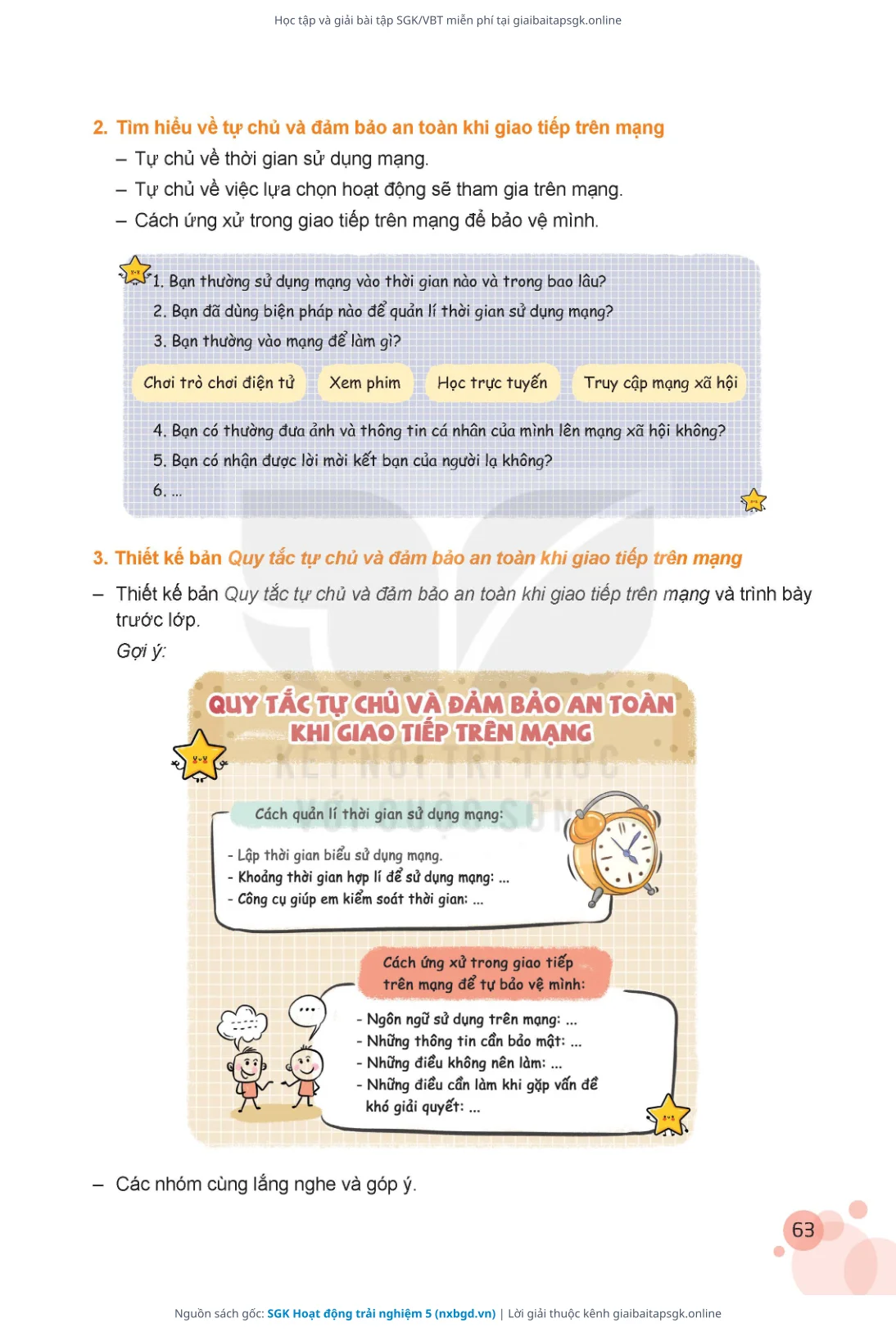 Trang 64 sách giáo khoa SGK Hoạt động trải nghiệm 5 thu nhỏ