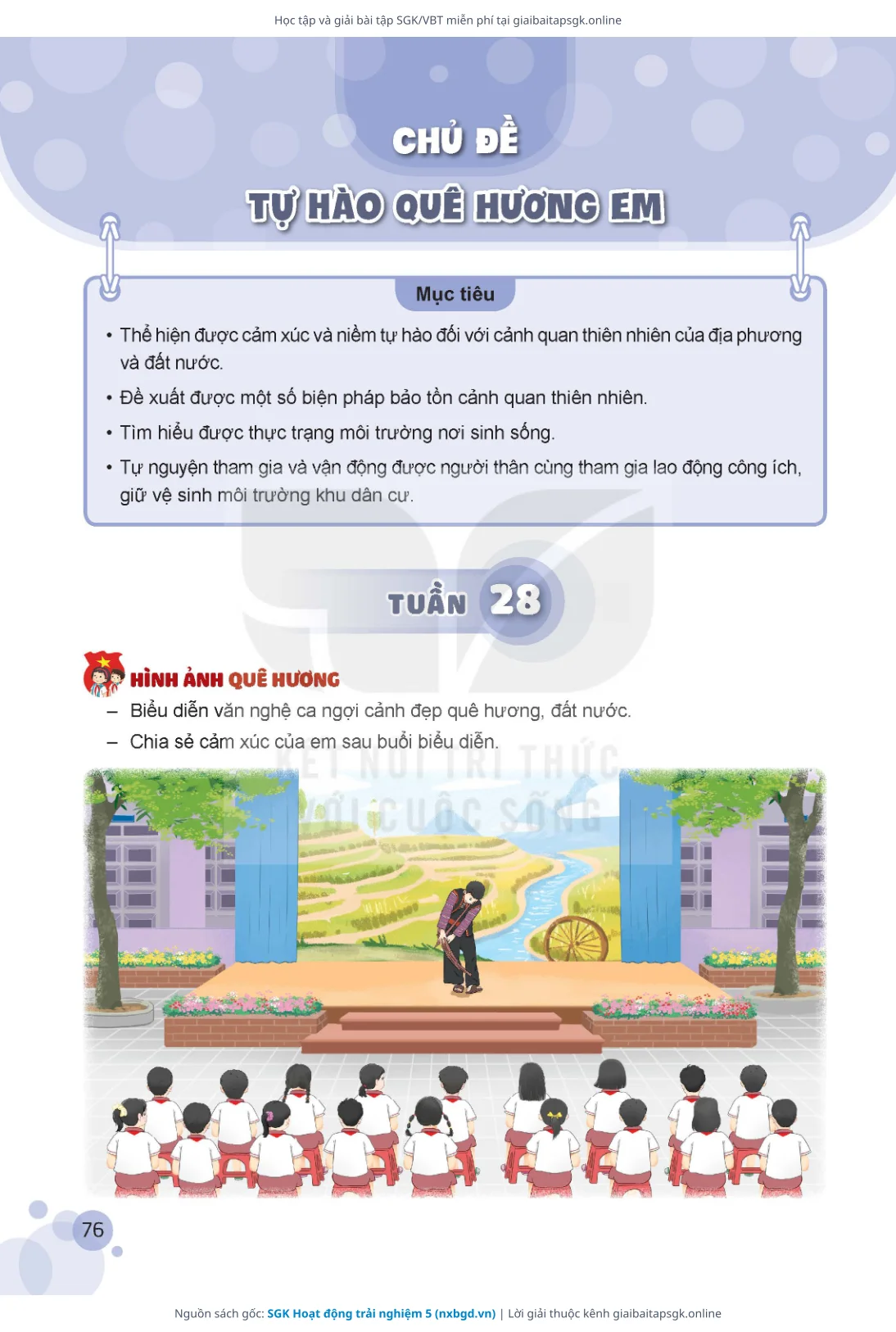 Trang 77 sách giáo khoa SGK Hoạt động trải nghiệm 5 thu nhỏ