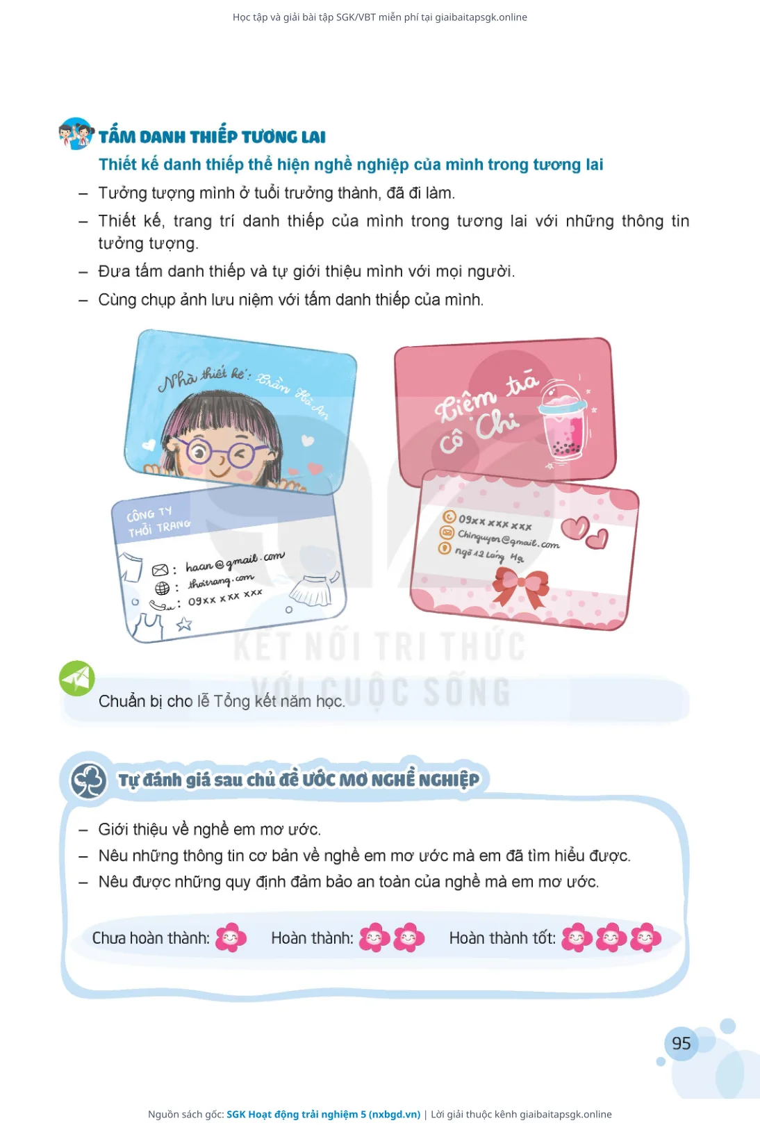 Trang 96 sách giáo khoa SGK Hoạt động trải nghiệm 5 thu nhỏ