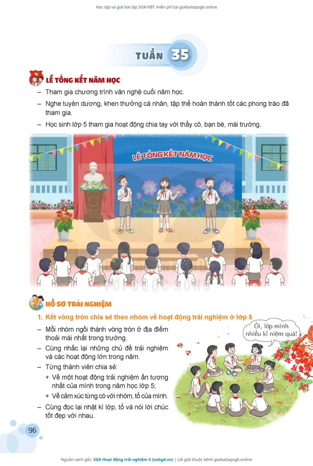 Trang 97 sách giáo khoa SGK Hoạt động trải nghiệm 5 thu nhỏ