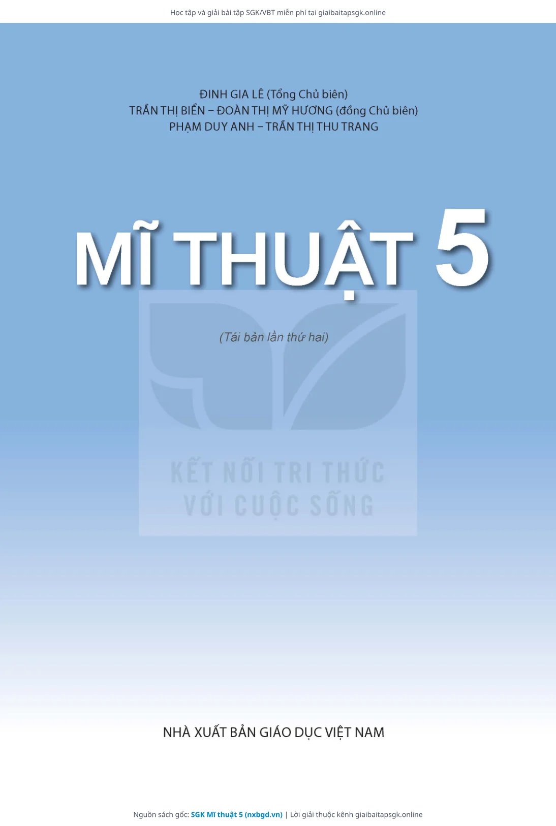Trang 2 sách giáo khoa SGK Mĩ thuật 5 thu nhỏ
