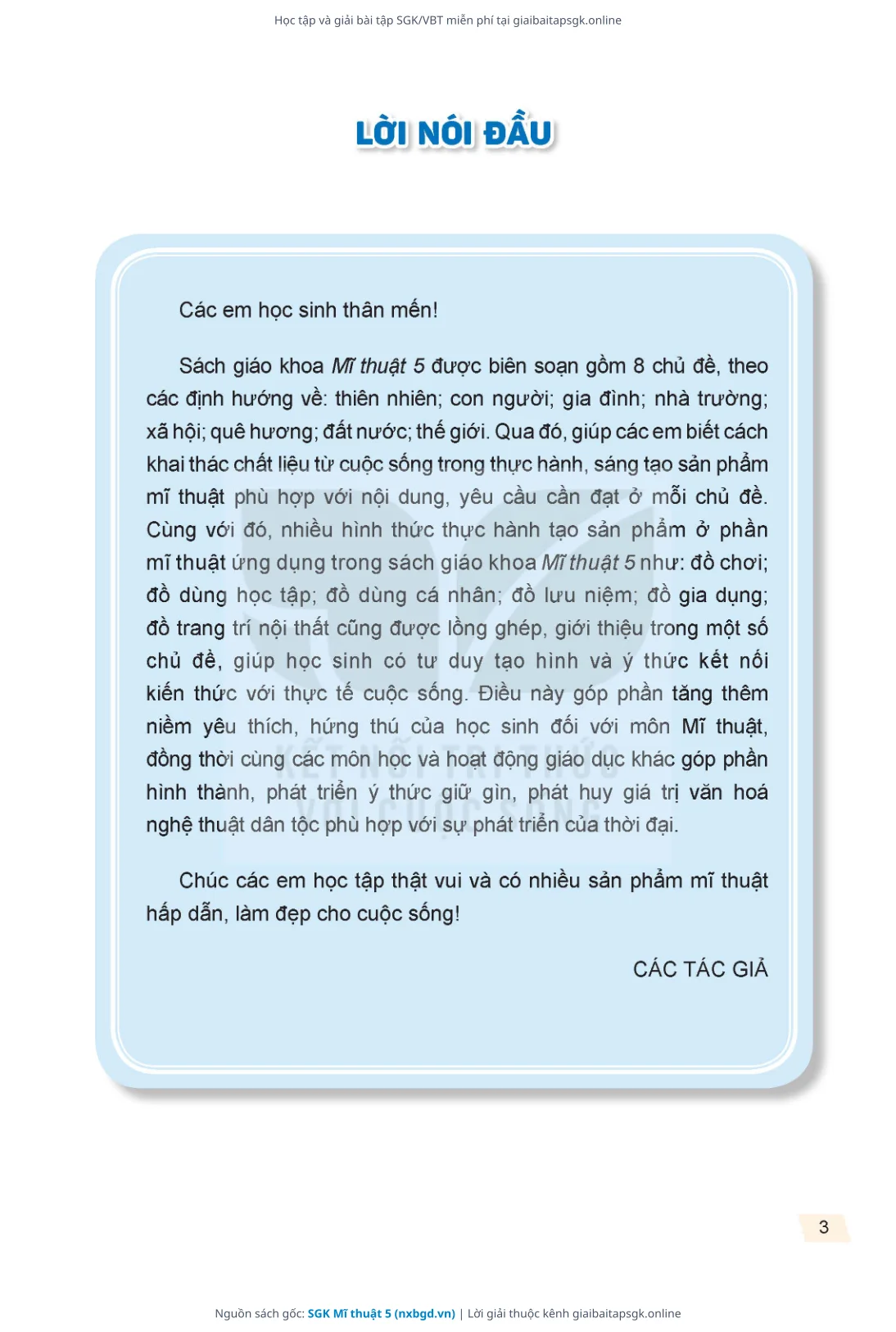 Trang 4 sách giáo khoa SGK Mĩ thuật 5 thu nhỏ