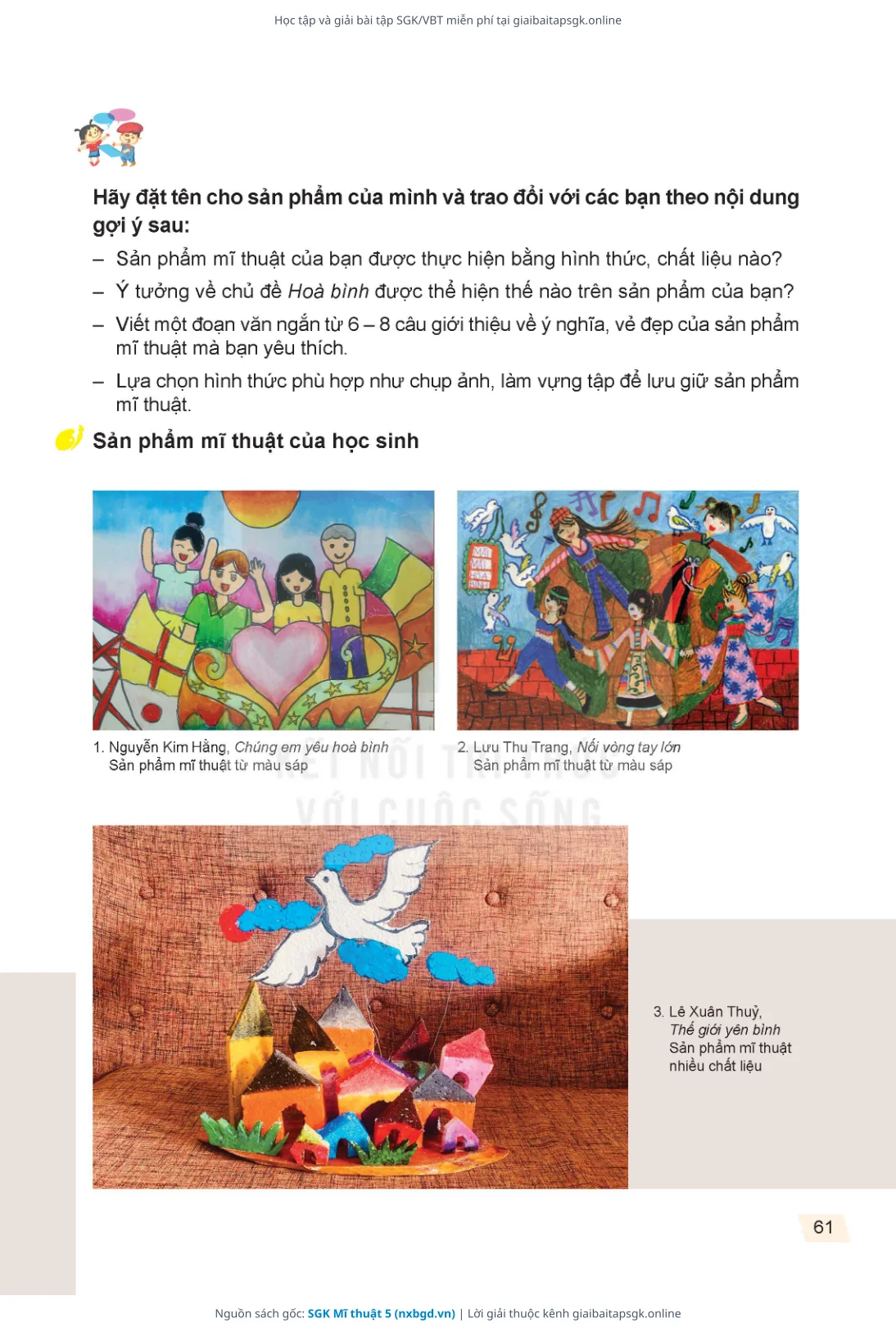 Trang 62 sách giáo khoa SGK Mĩ thuật 5 thu nhỏ
