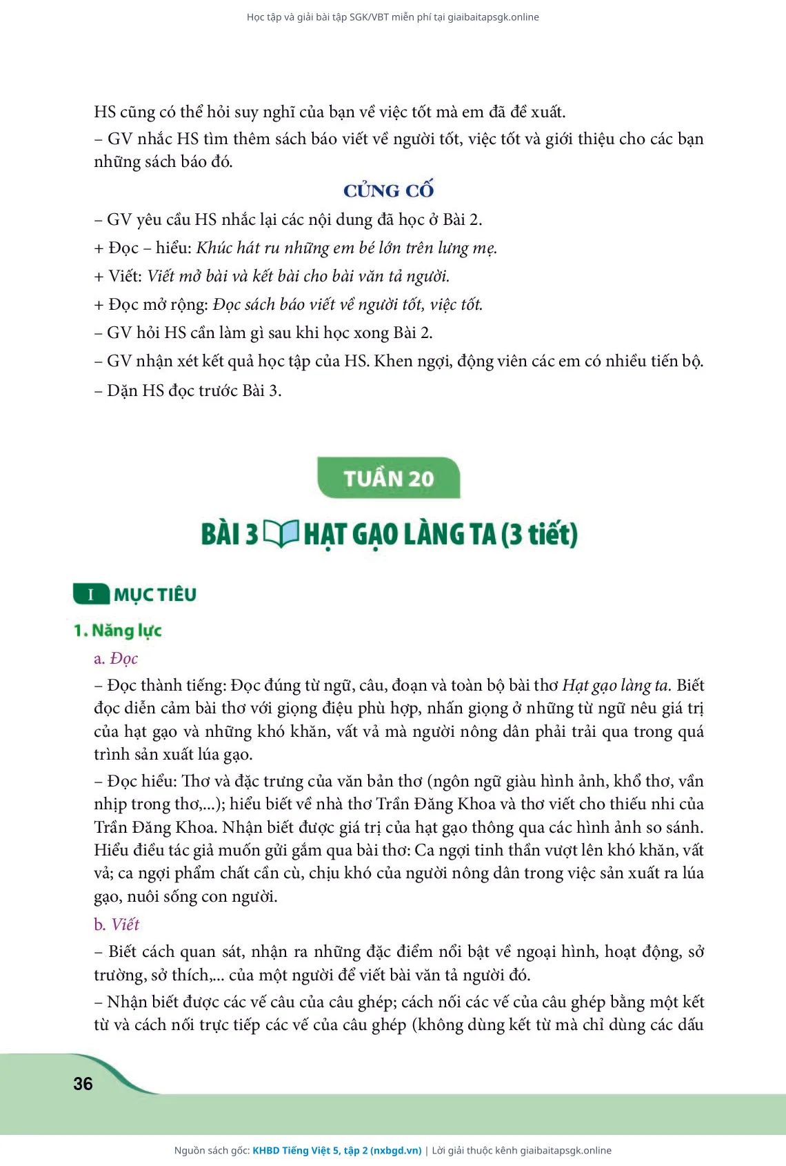 Trang 36 sách giáo khoa KHBD Tiếng Việt 5, tập 2 thu nhỏ