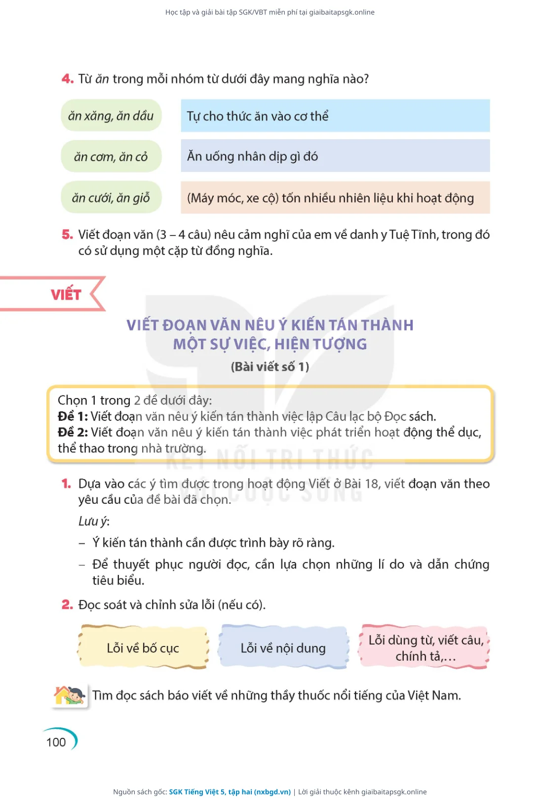 Trang 101 sách giáo khoa SGK Tiếng Việt 5, tập hai thu nhỏ