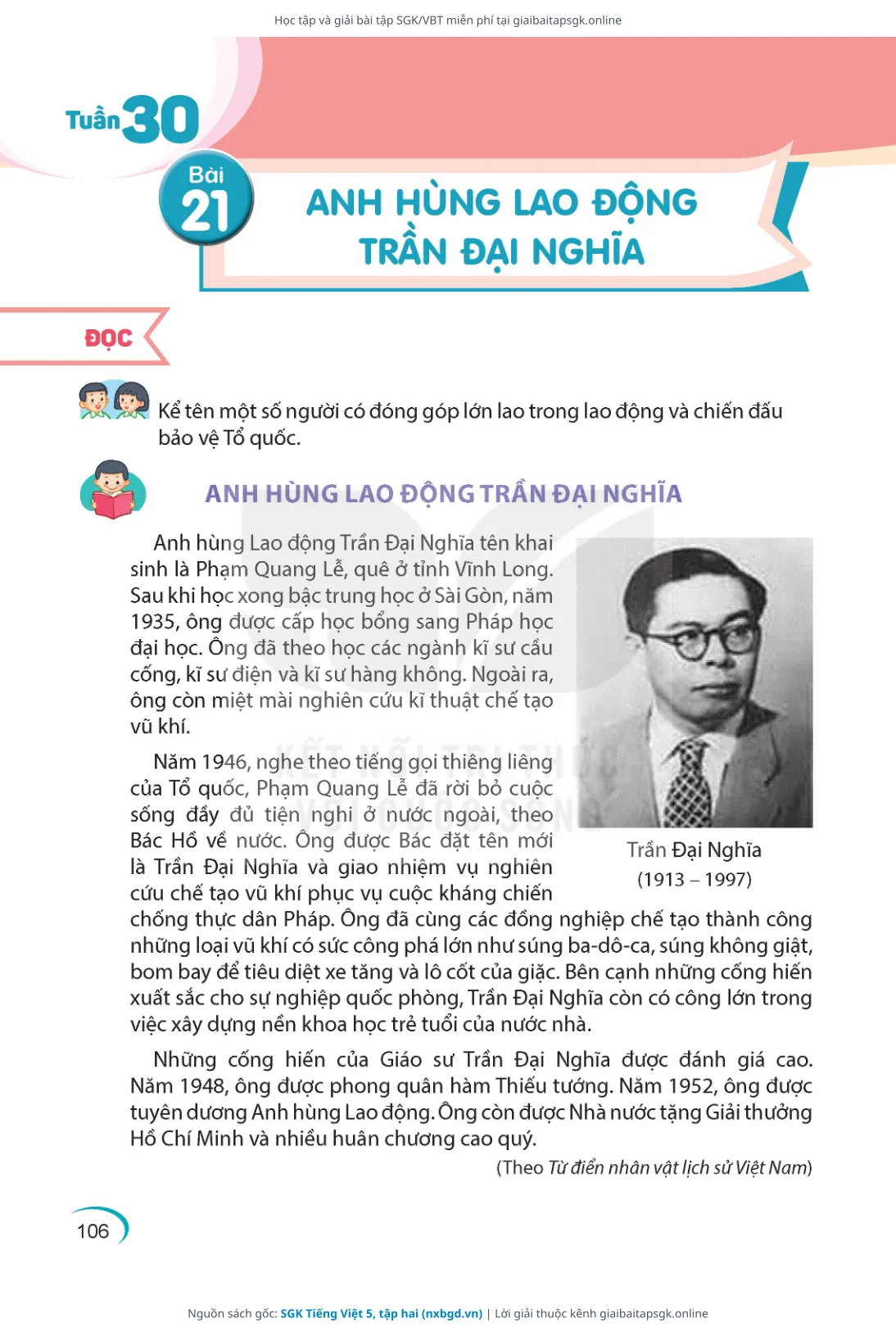 Trang 106 sách giáo khoa SGK Tiếng Việt 5, tập hai bản chuẩn