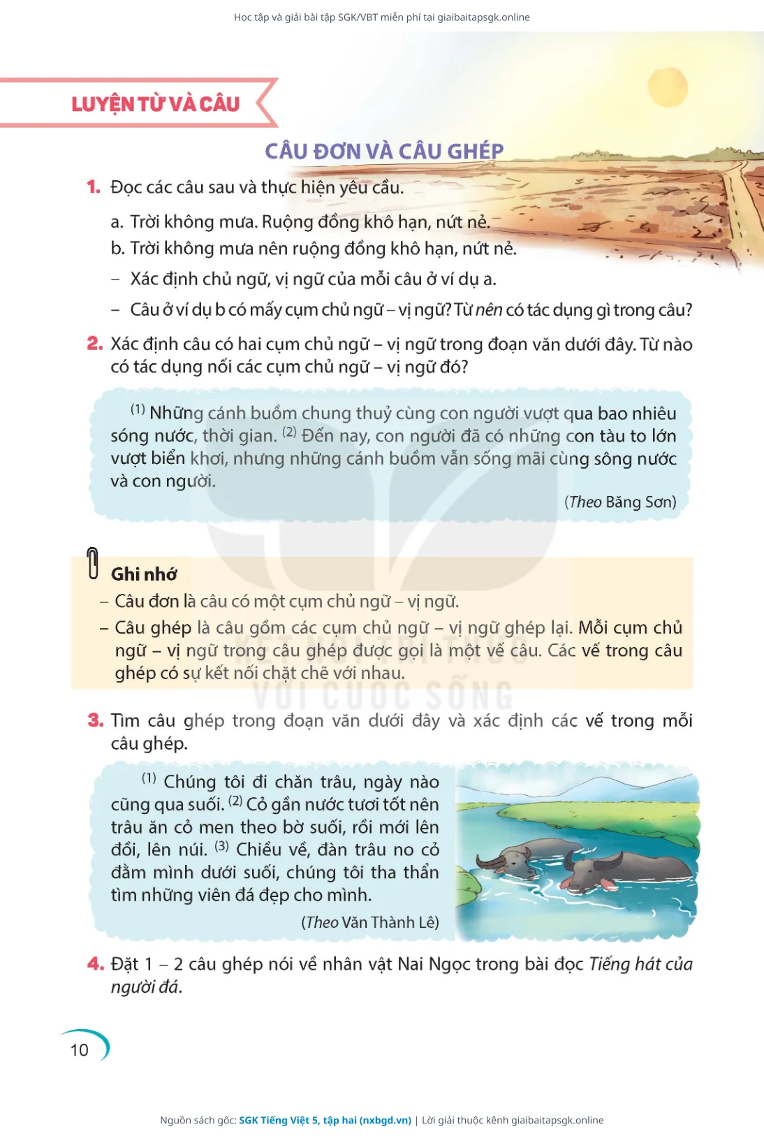 Trang 11 sách giáo khoa SGK Tiếng Việt 5, tập hai thu nhỏ