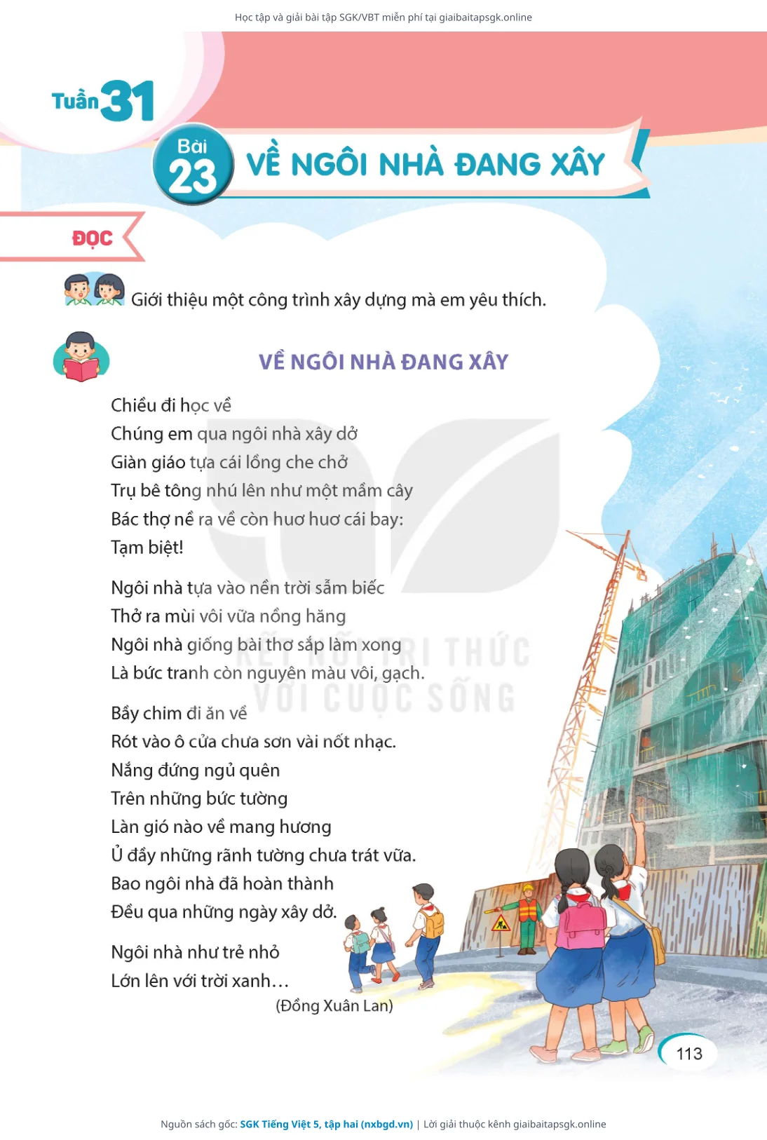 Trang 113 sách giáo khoa SGK Tiếng Việt 5, tập hai bản chuẩn