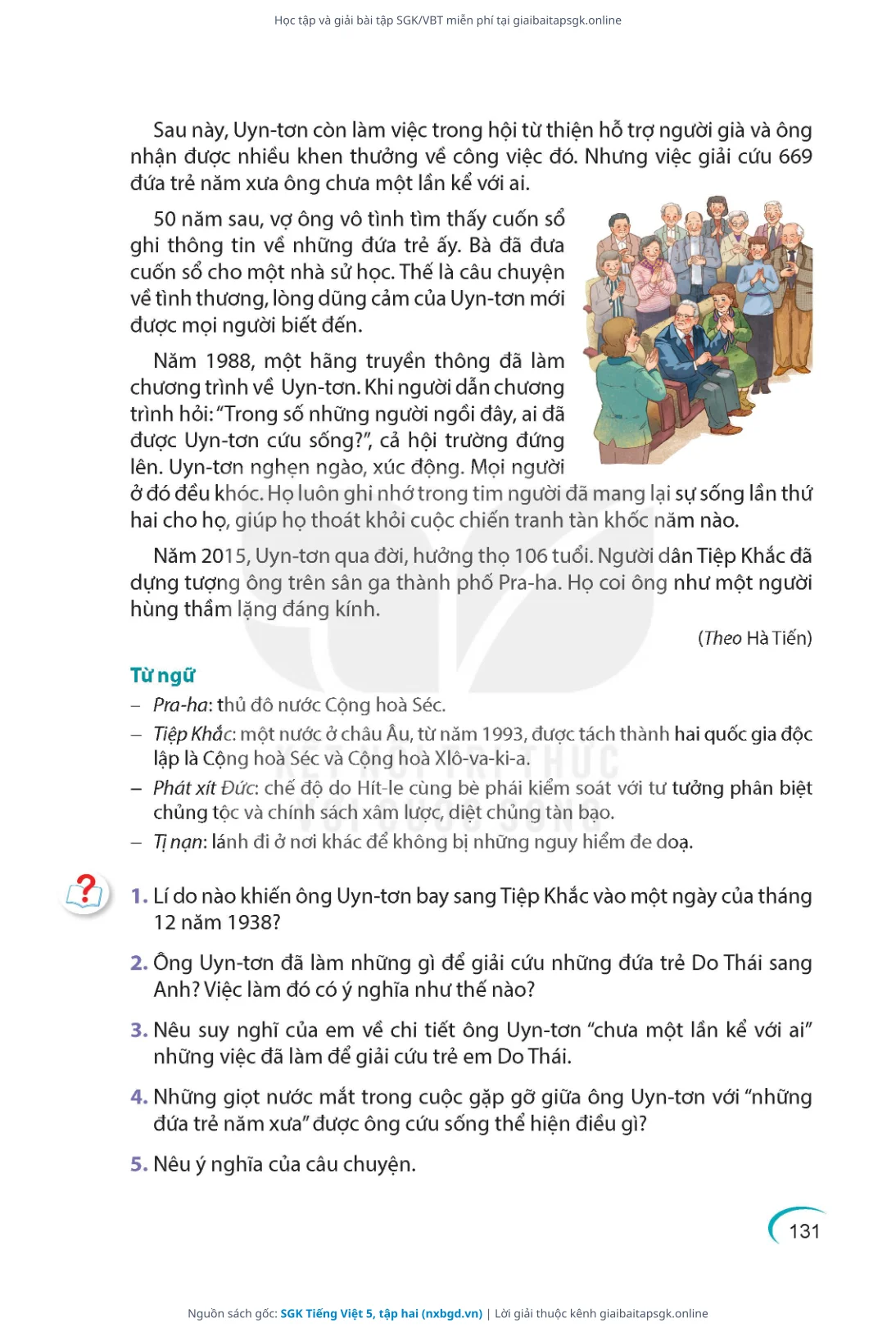 Trang 132 sách giáo khoa SGK Tiếng Việt 5, tập hai thu nhỏ