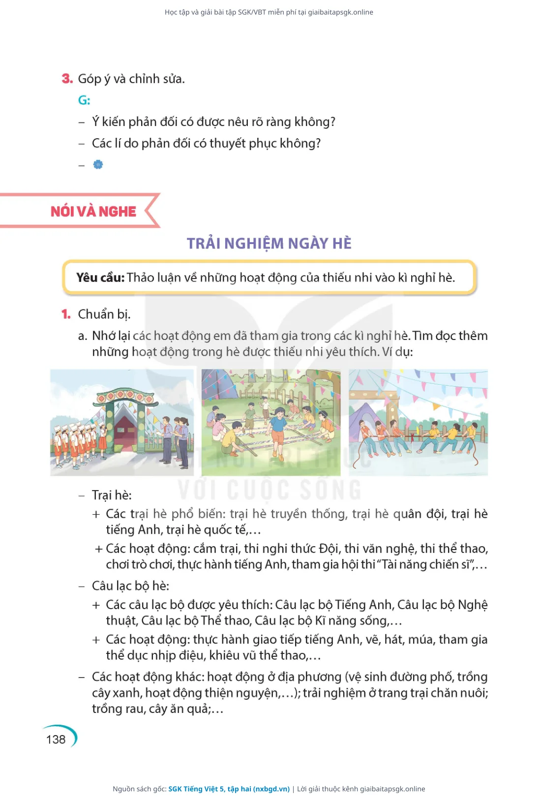 Trang 139 sách giáo khoa SGK Tiếng Việt 5, tập hai thu nhỏ