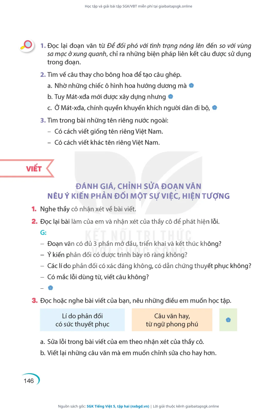 Trang 147 sách giáo khoa SGK Tiếng Việt 5, tập hai thu nhỏ