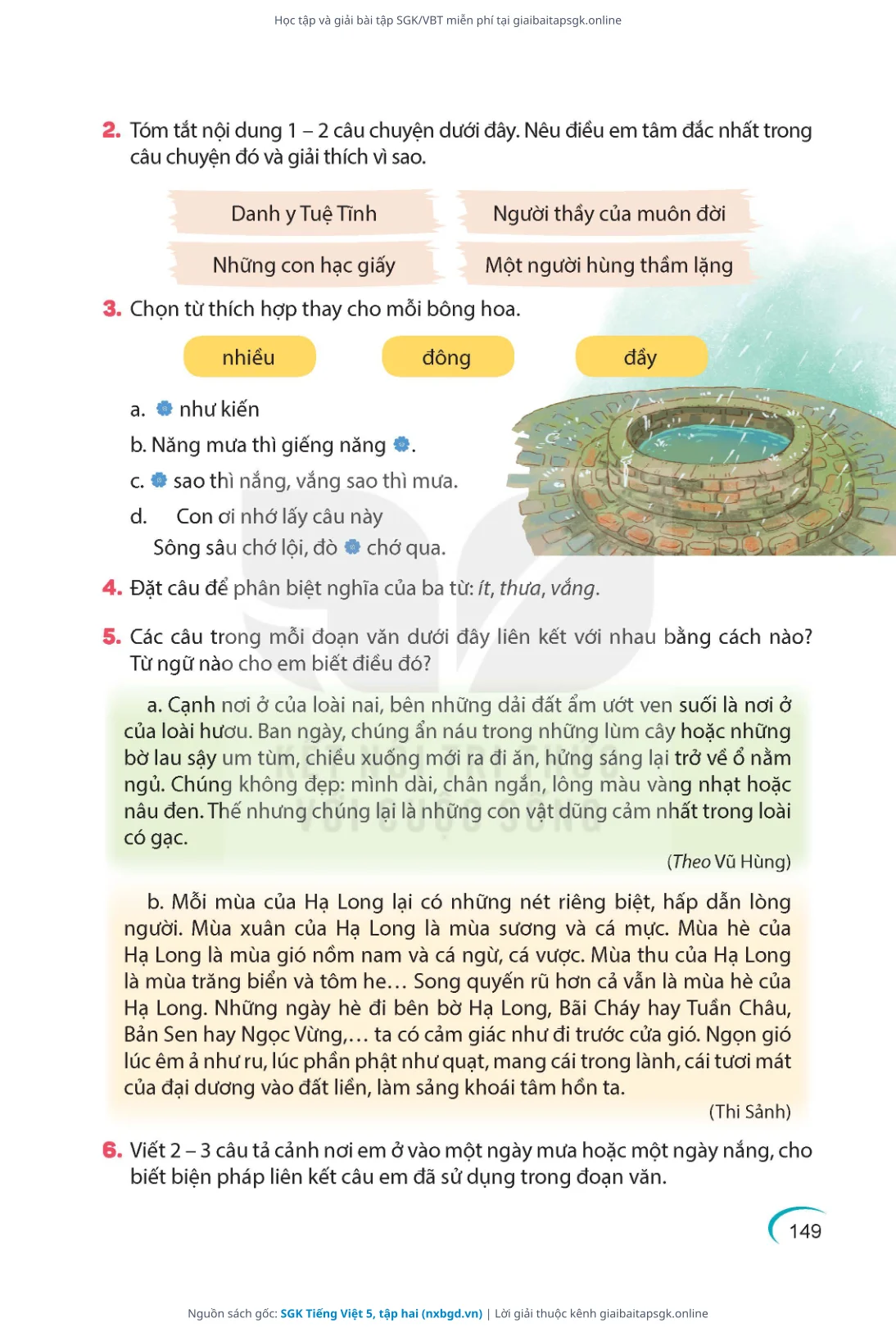 Trang 150 sách giáo khoa SGK Tiếng Việt 5, tập hai thu nhỏ