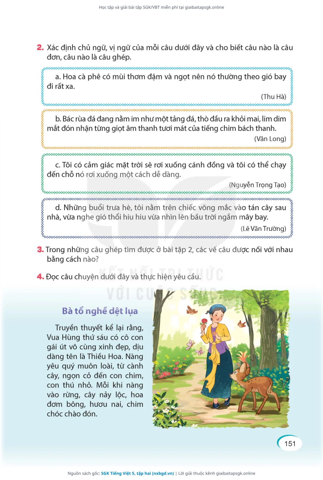 Trang 152 sách giáo khoa SGK Tiếng Việt 5, tập hai thu nhỏ