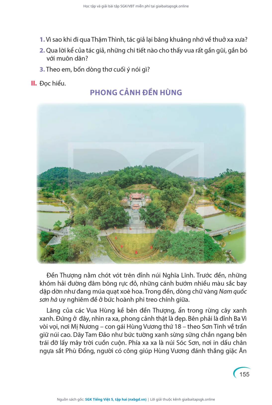 Trang 156 sách giáo khoa SGK Tiếng Việt 5, tập hai thu nhỏ