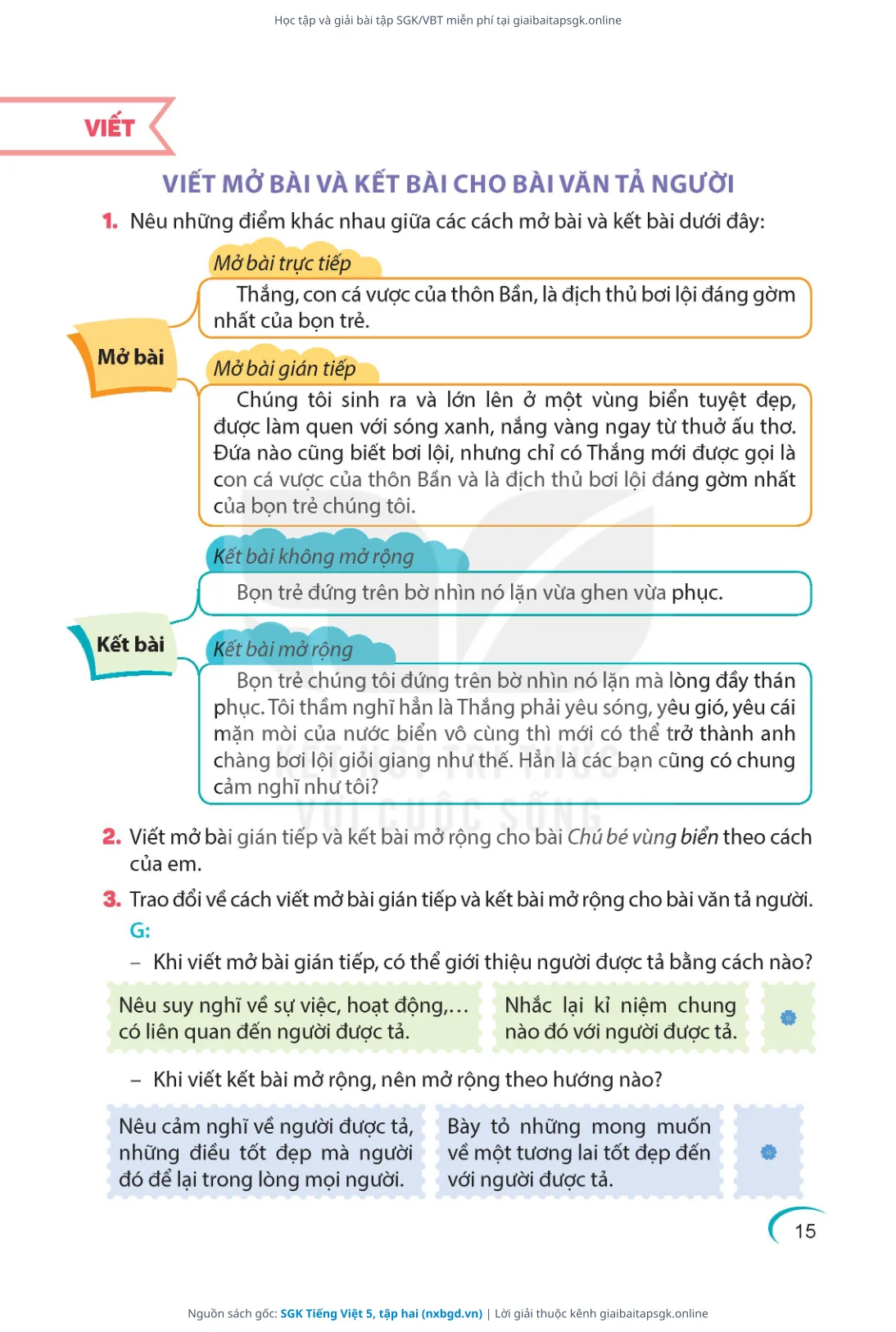 Trang 16 sách giáo khoa SGK Tiếng Việt 5, tập hai thu nhỏ