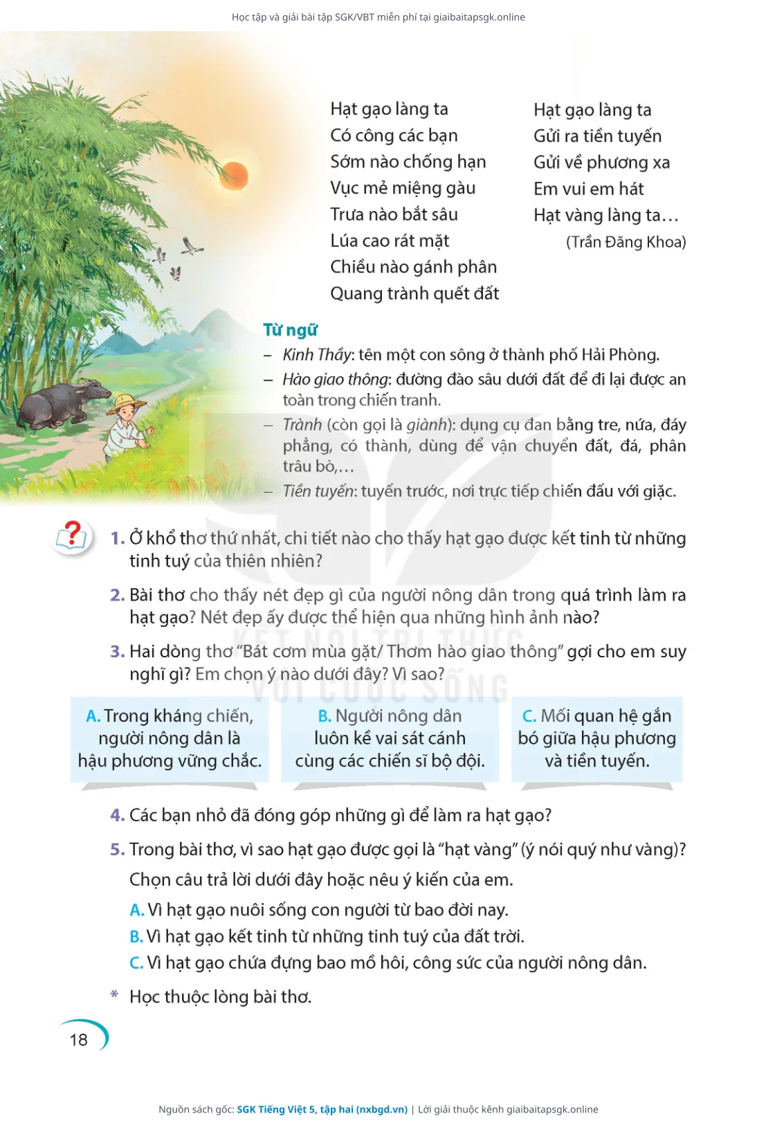 Trang 19 sách giáo khoa SGK Tiếng Việt 5, tập hai thu nhỏ