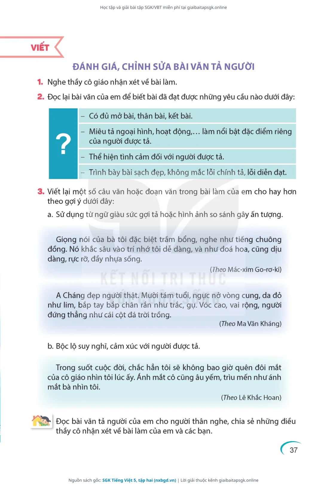 Trang 38 sách giáo khoa SGK Tiếng Việt 5, tập hai thu nhỏ