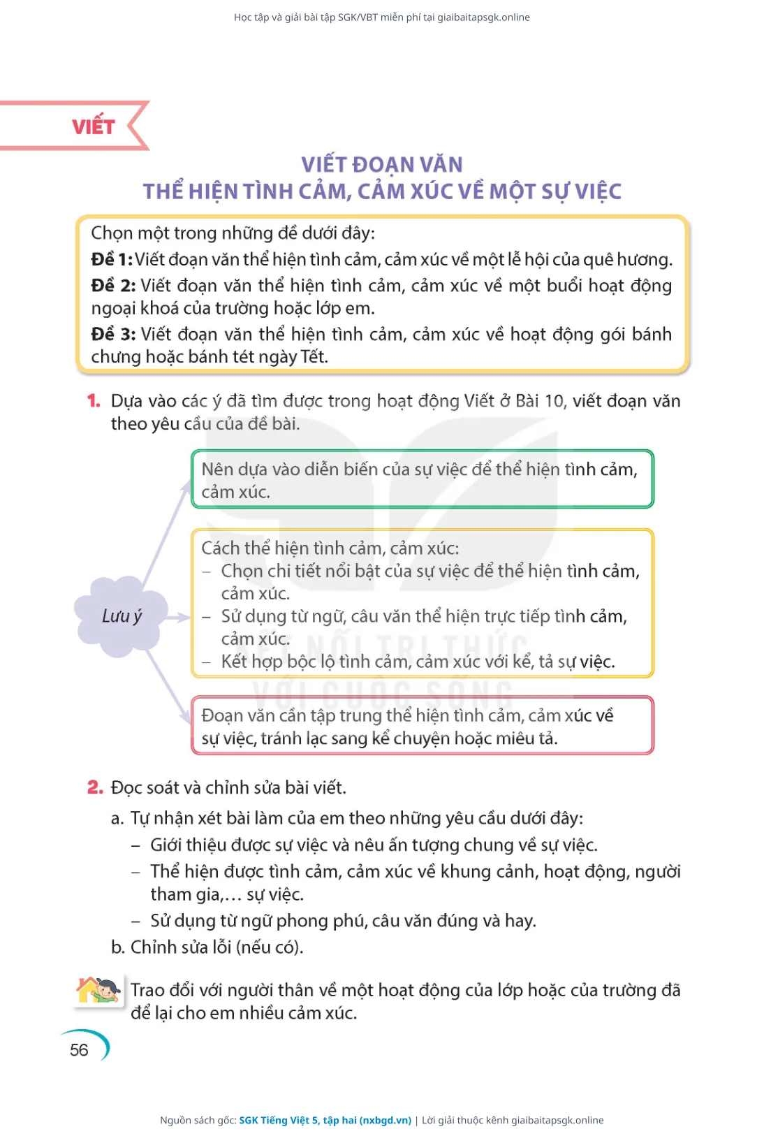 Trang 57 sách giáo khoa SGK Tiếng Việt 5, tập hai thu nhỏ