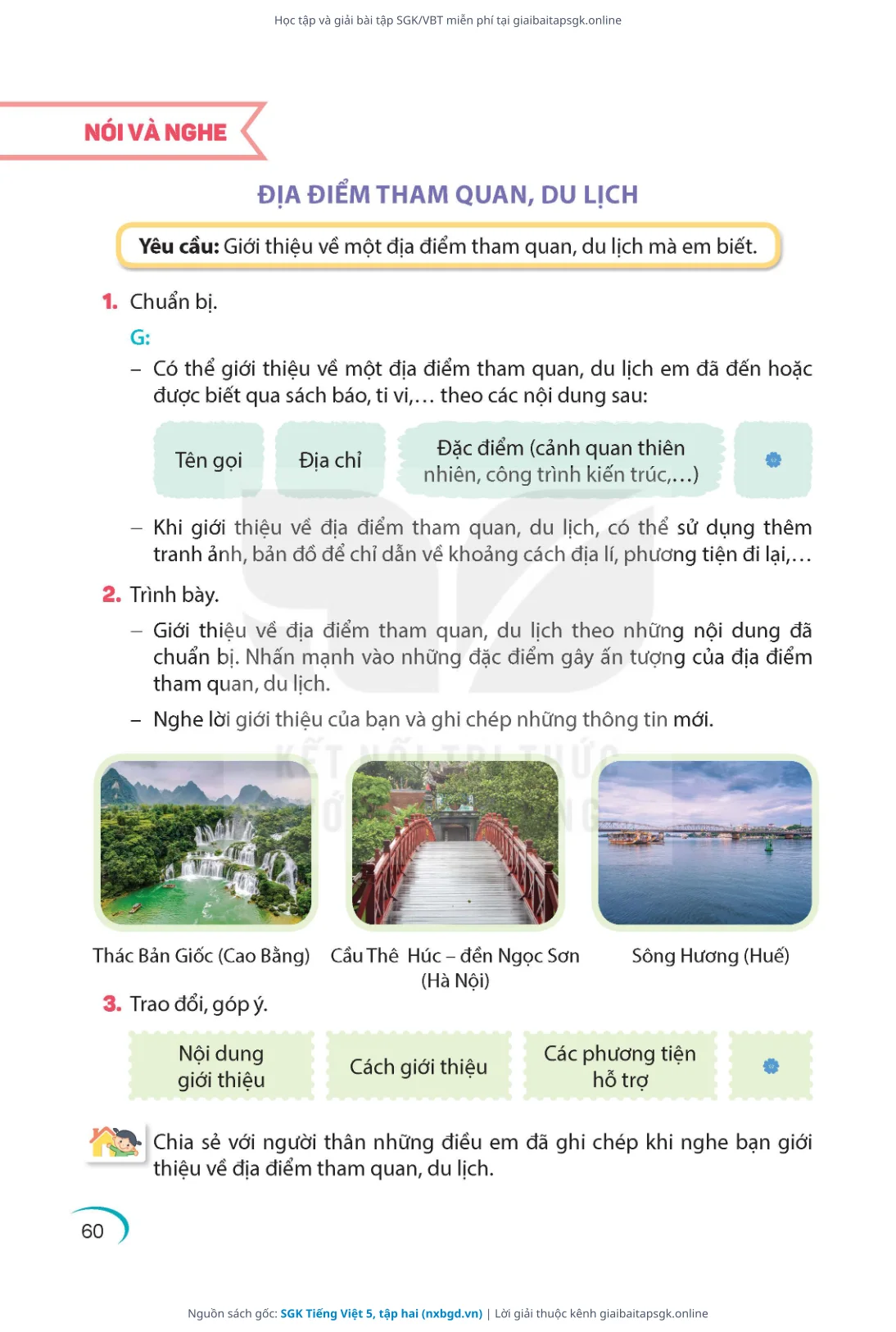 Trang 61 sách giáo khoa SGK Tiếng Việt 5, tập hai thu nhỏ
