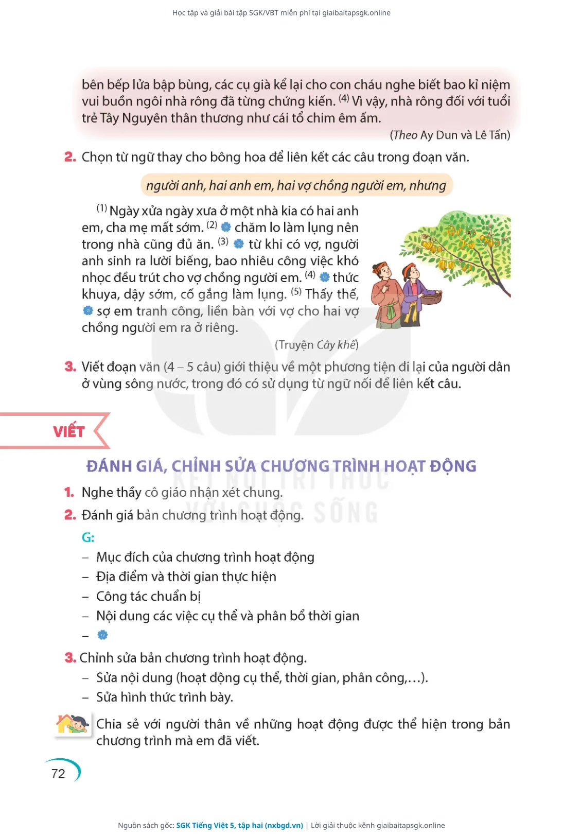 Trang 73 sách giáo khoa SGK Tiếng Việt 5, tập hai thu nhỏ