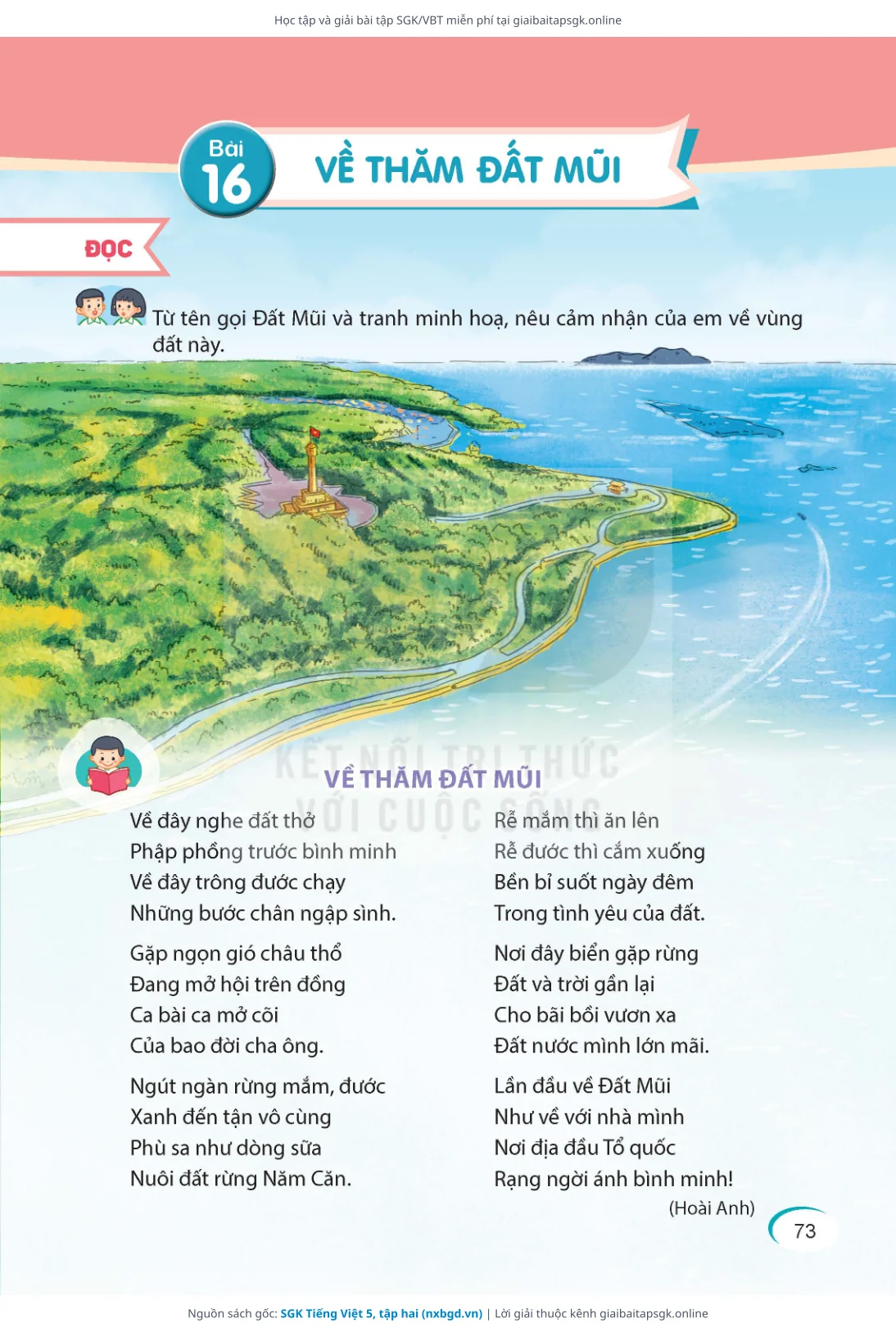 Trang 73 sách giáo khoa SGK Tiếng Việt 5, tập hai bản chuẩn