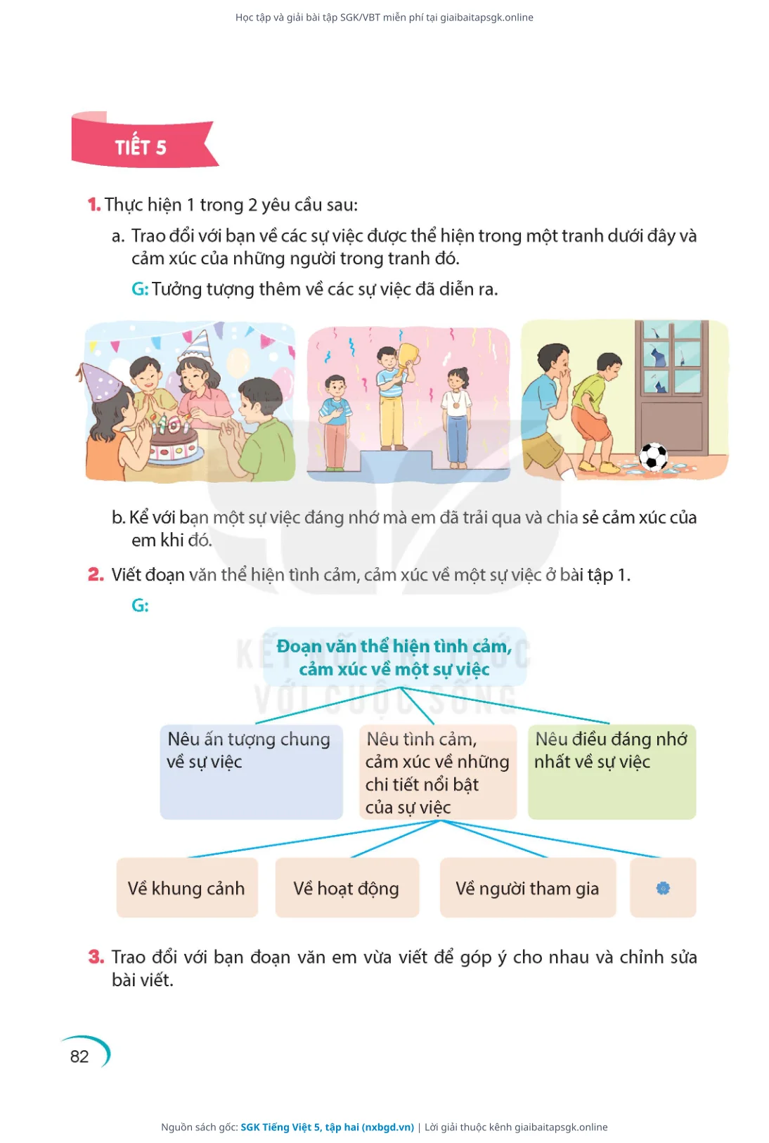 Trang 82 sách giáo khoa SGK Tiếng Việt 5, tập hai thu nhỏ