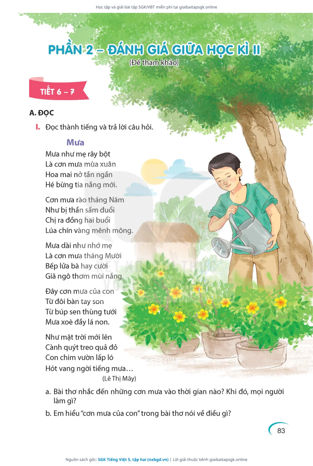 Trang 83 sách giáo khoa SGK Tiếng Việt 5, tập hai thu nhỏ