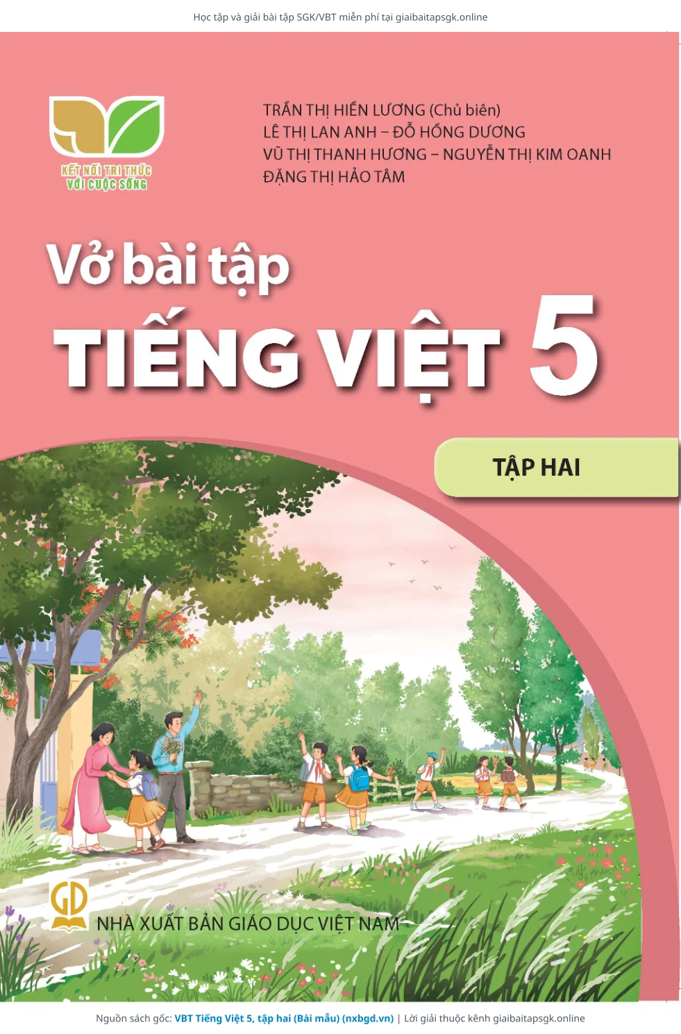 Trang 1 sách giáo khoa VBT Tiếng Việt 5, tập hai (Bài mẫu) bản chuẩn