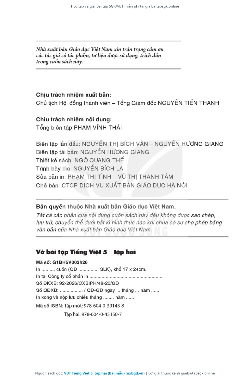 Trang 7 sách giáo khoa VBT Tiếng Việt 5, tập hai (Bài mẫu) thu nhỏ