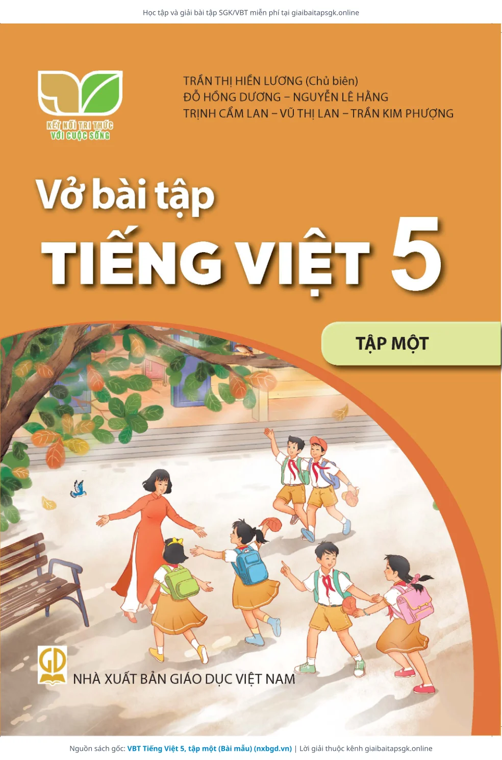 Trang 1 sách giáo khoa VBT Tiếng Việt 5, tập một (Bài mẫu) bản chuẩn