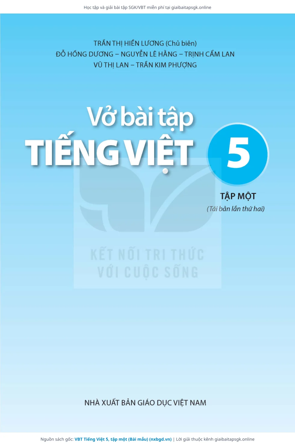 Trang 2 sách giáo khoa VBT Tiếng Việt 5, tập một (Bài mẫu) thu nhỏ