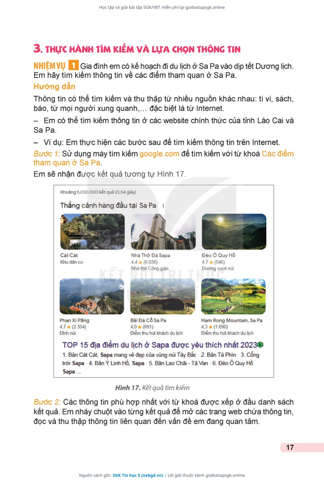 Trang 18 sách giáo khoa SGK Tin học 5 thu nhỏ