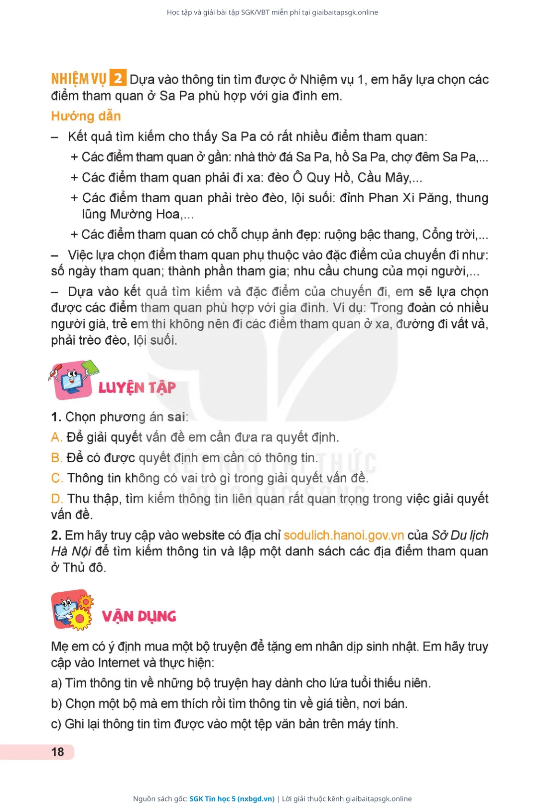 Trang 19 sách giáo khoa SGK Tin học 5 thu nhỏ