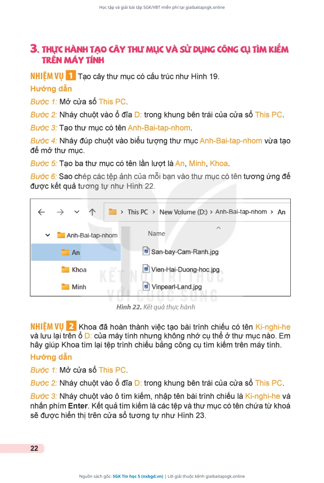 Trang 23 sách giáo khoa SGK Tin học 5 thu nhỏ