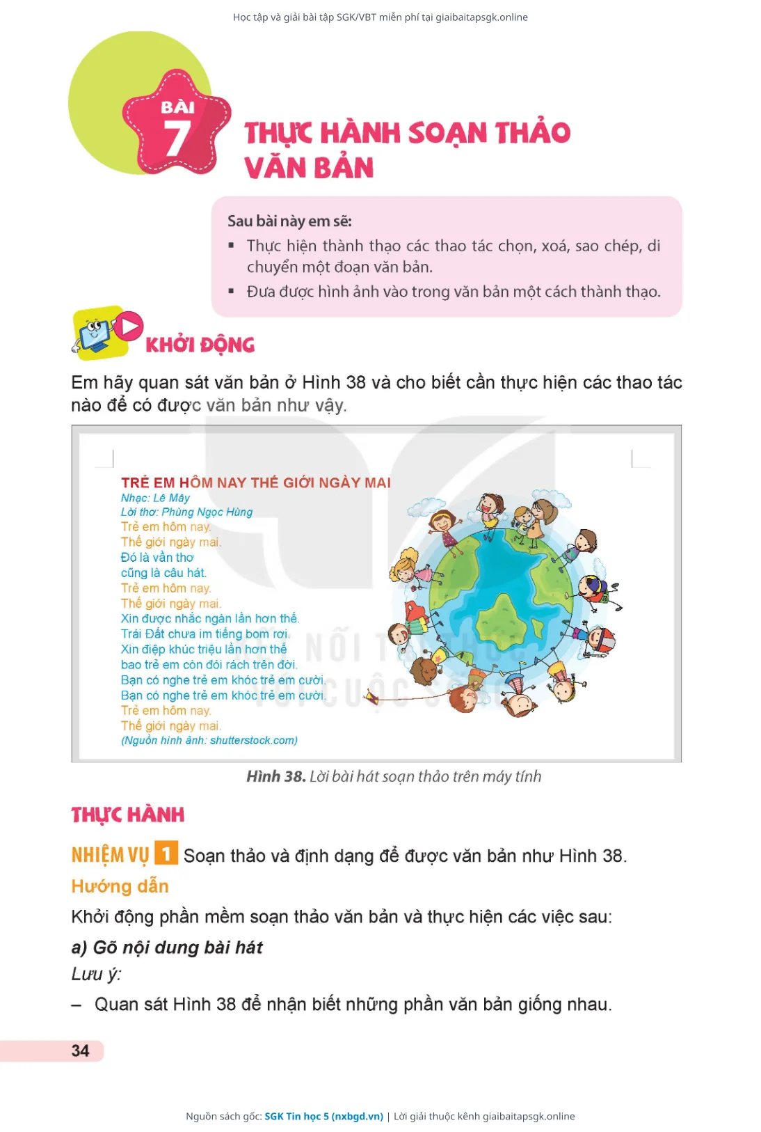 Trang 35 sách giáo khoa SGK Tin học 5 thu nhỏ