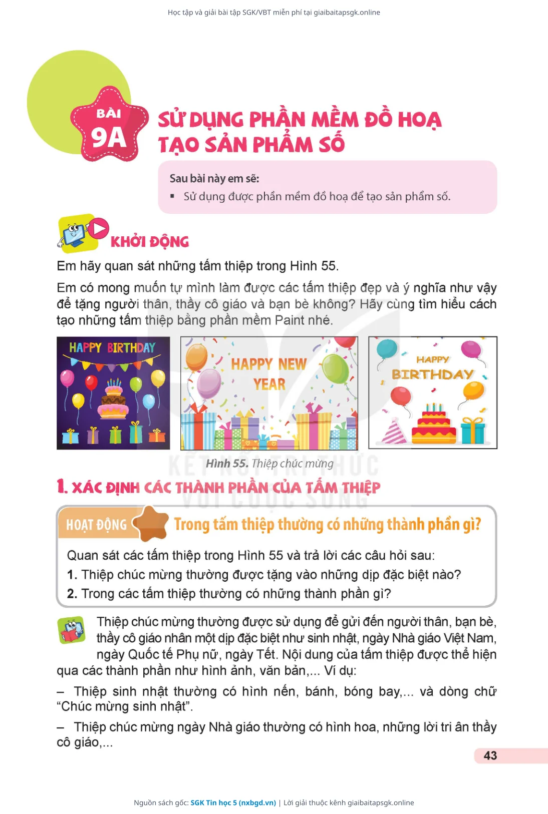 Trang 44 sách giáo khoa SGK Tin học 5 thu nhỏ