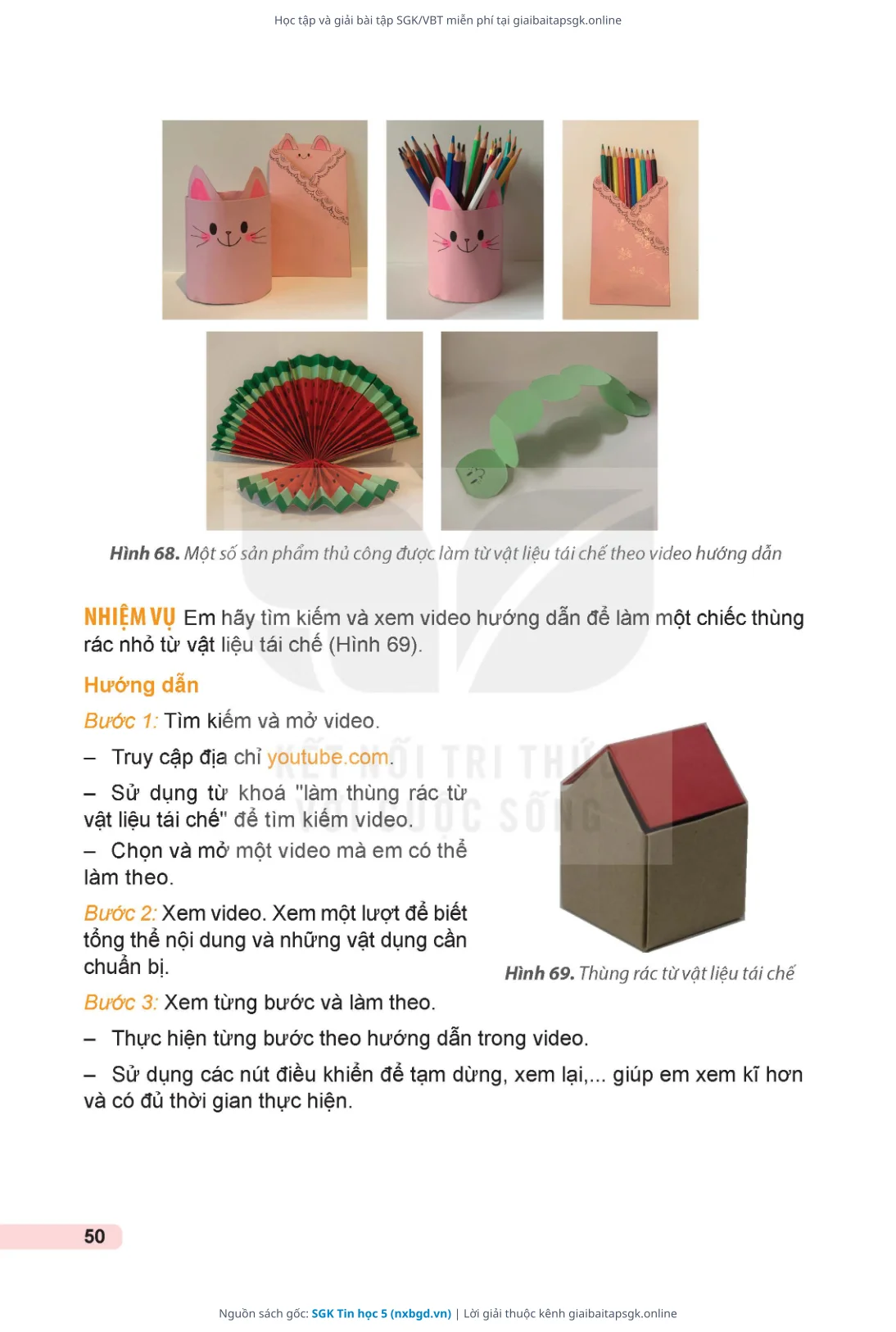 Trang 51 sách giáo khoa SGK Tin học 5 thu nhỏ