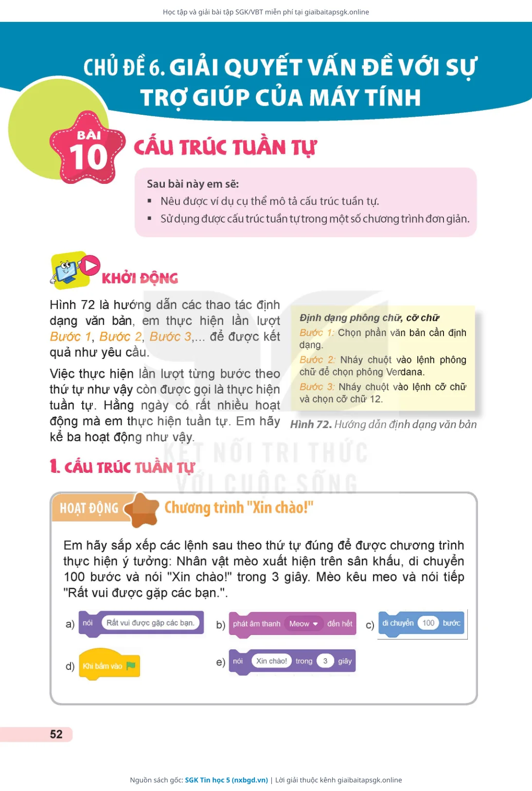 Trang 53 sách giáo khoa SGK Tin học 5 thu nhỏ