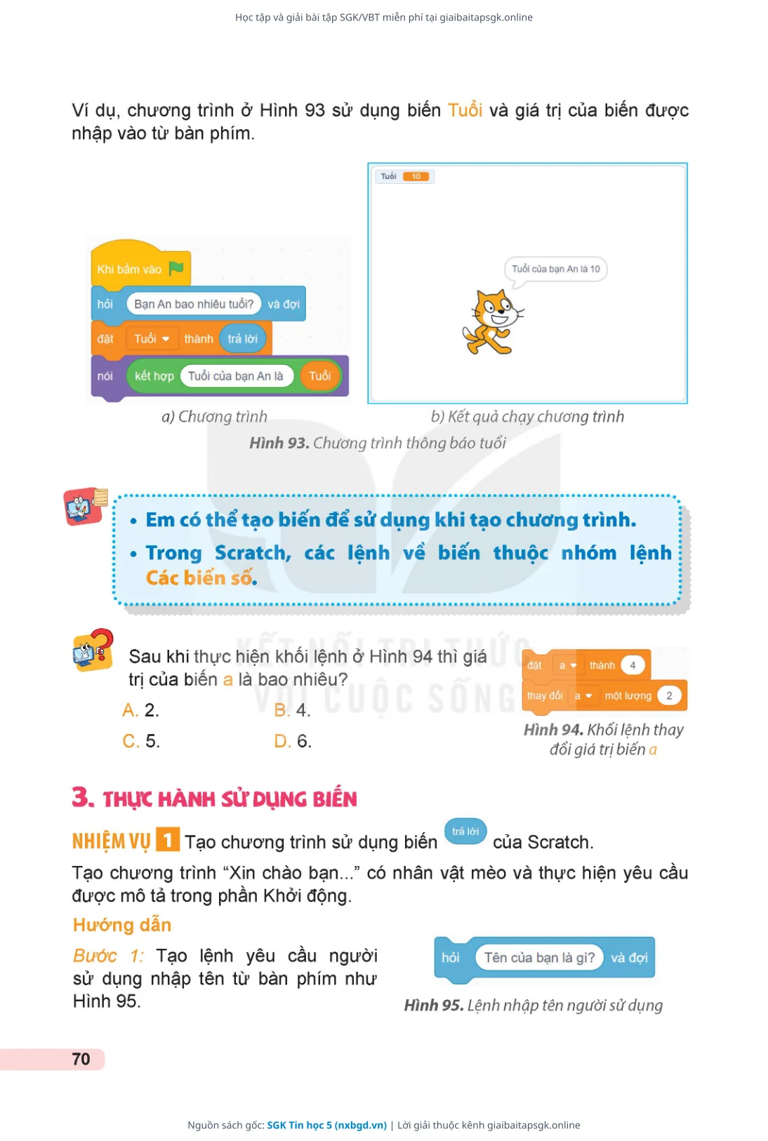 Trang 71 sách giáo khoa SGK Tin học 5 thu nhỏ