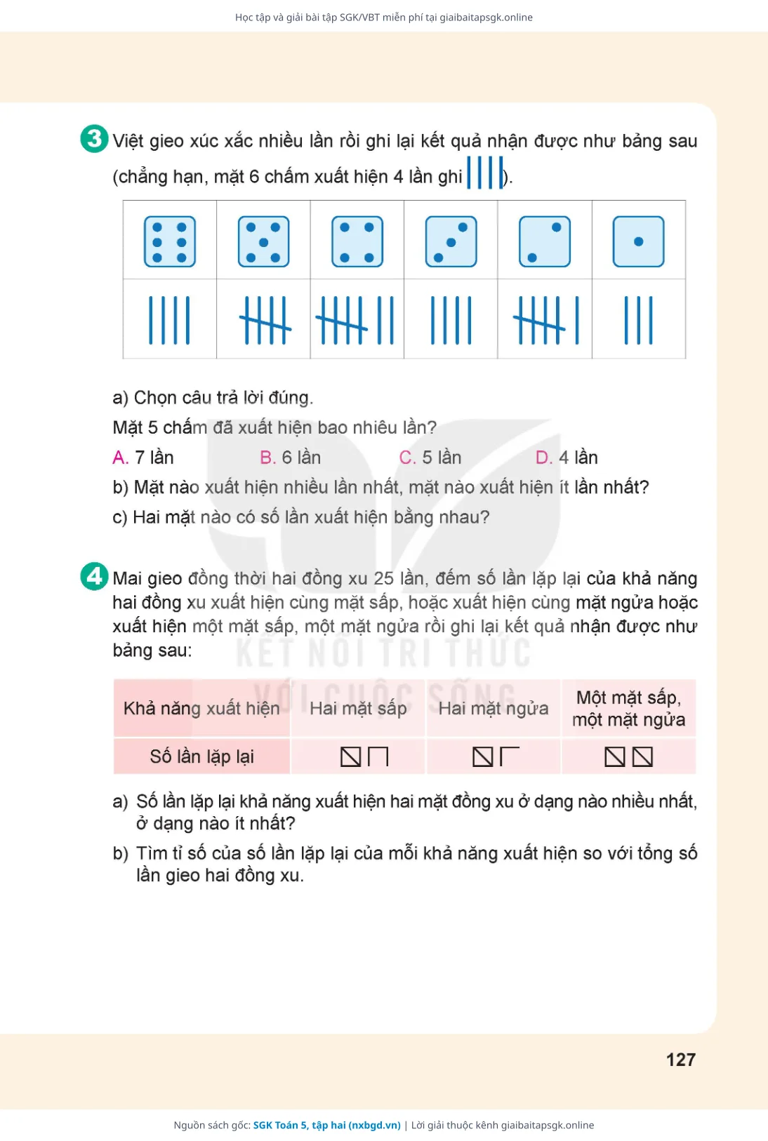 Trang 128 sách giáo khoa SGK Toán 5, tập hai thu nhỏ